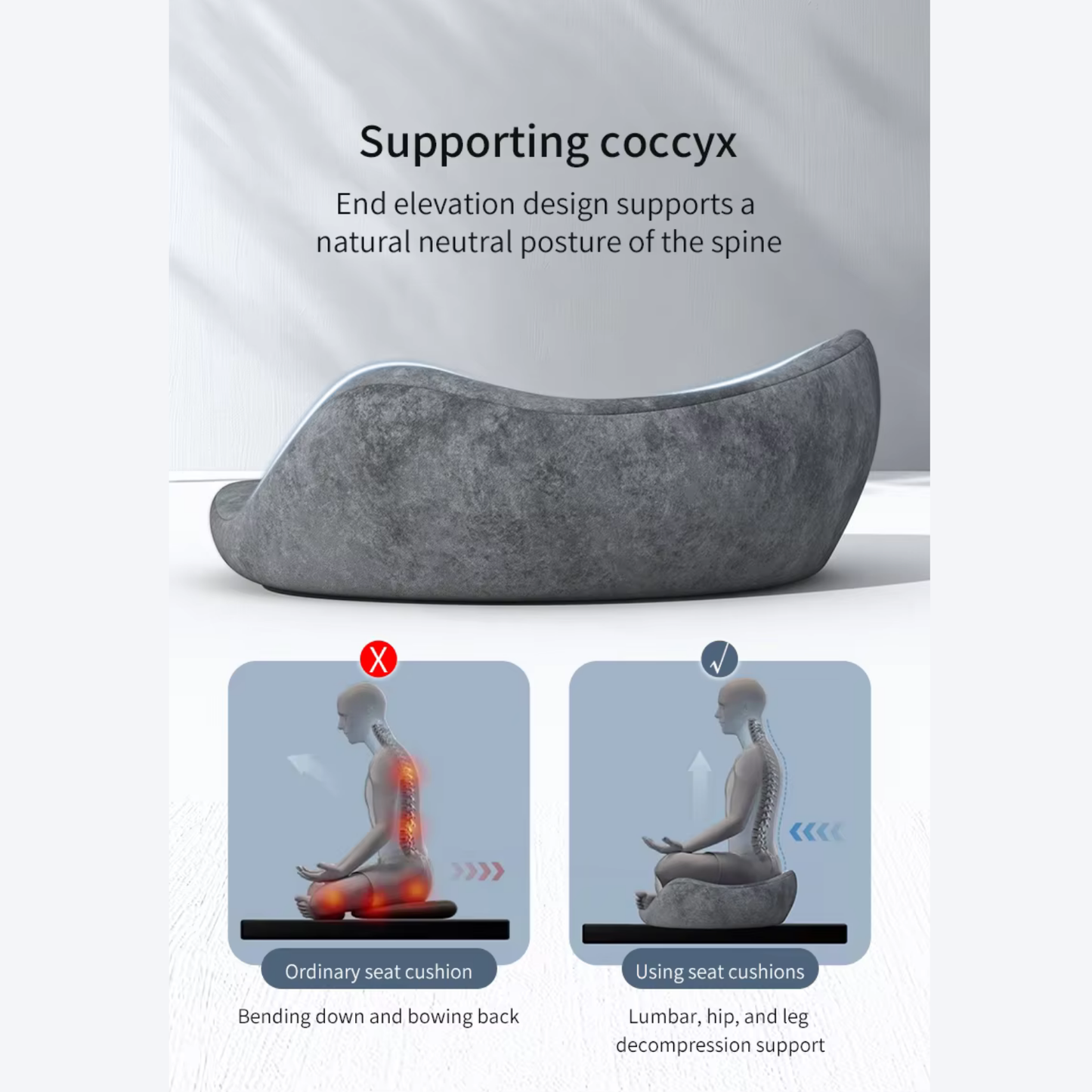 a Zen Meditation Cushion - No More Numb legs (Model - Zen)