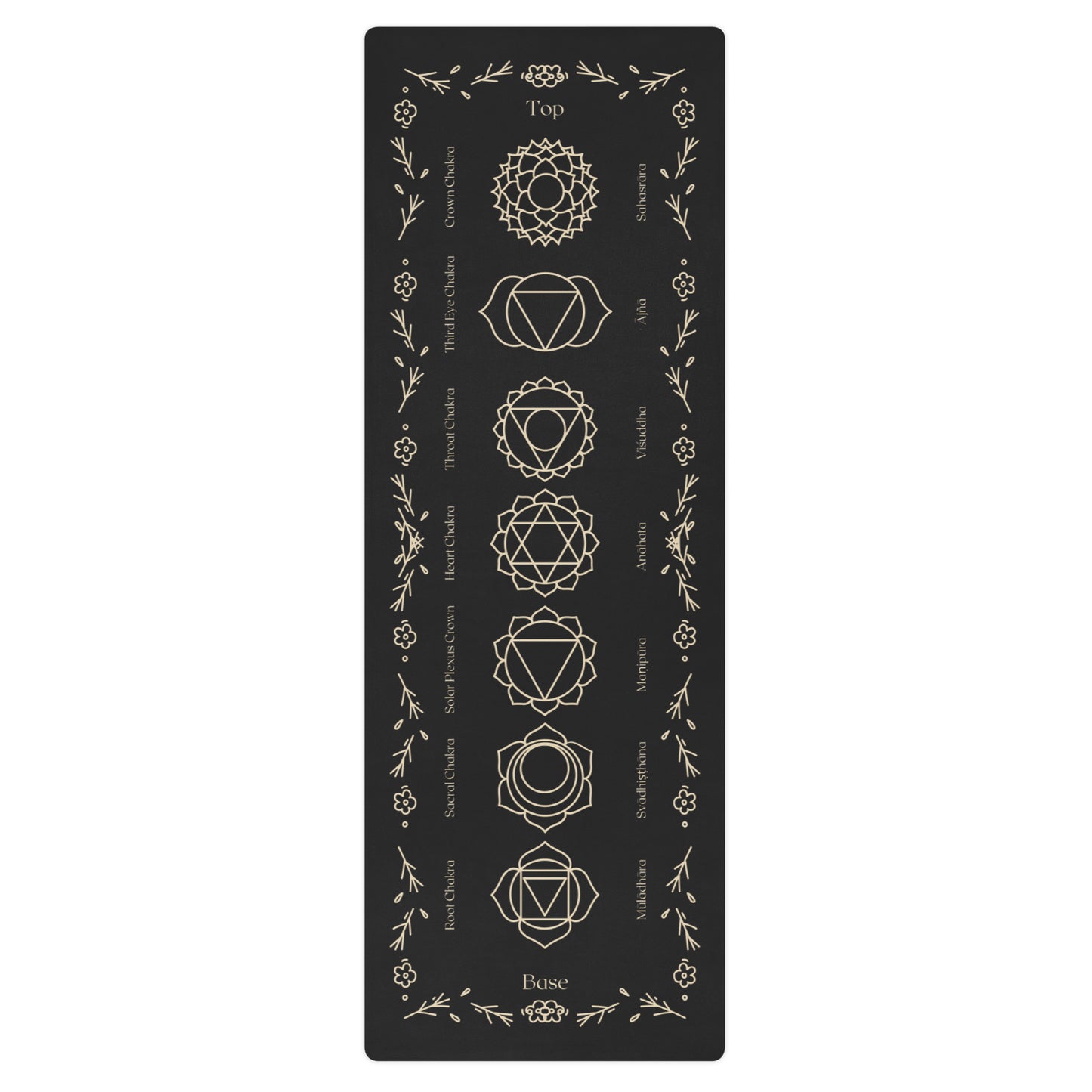 Yoga mat with Chakra Imprint