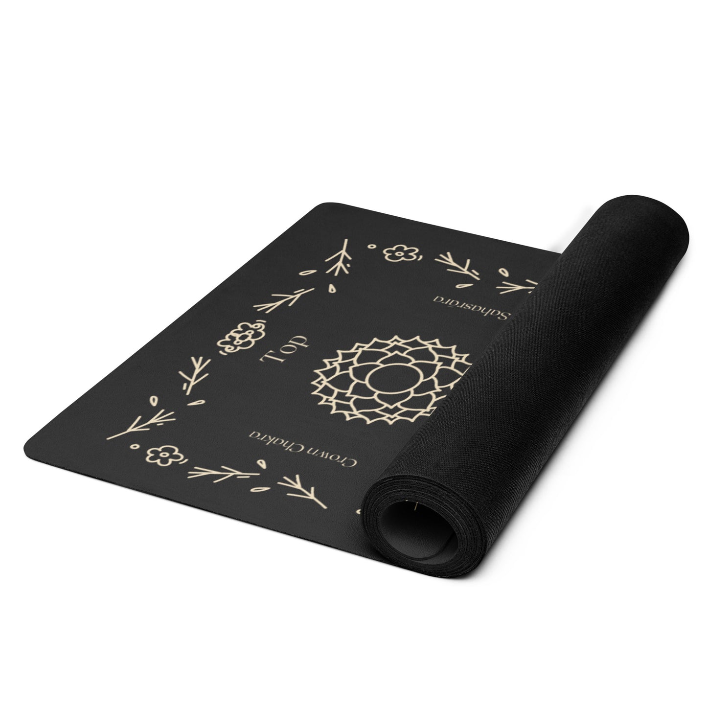 Yoga mat with Chakra Imprint